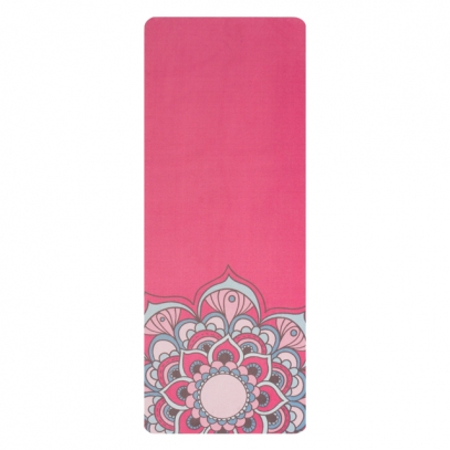 Textured suede yoga mat